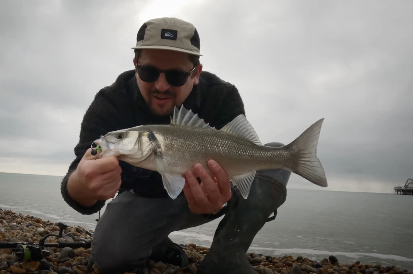 Urban sea bass fishing on lures
