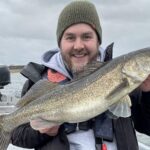 zander fishing on a big reservoir no tech
